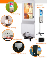 Digital Signage Hand Sanitizer Dispenser